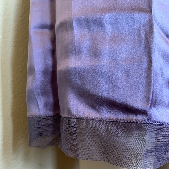 NWT Vtg PRADA Milano Silk Slip Skirt, Tulle Trim w/ Orig. Prada Gift Box - Picture 10 of 16